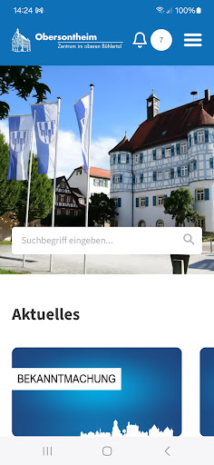 Android application Obersontheim screenshort