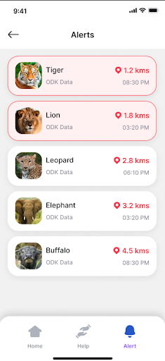Animal Tracker - CG Screen 3