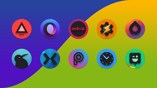 Baked - Dark Android Icon Pack स्क्रीनशॉट