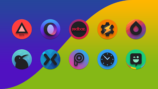 Baked - Dark Android Icon Pack Tangkapan layar