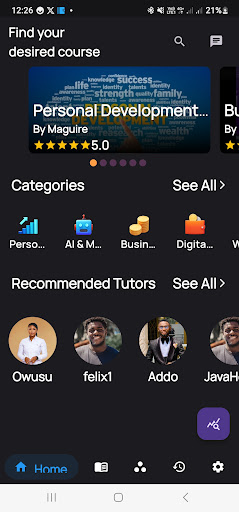Android application Regular Academy screenshort