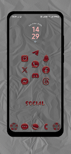 Red Paper Pattern Icon Pack