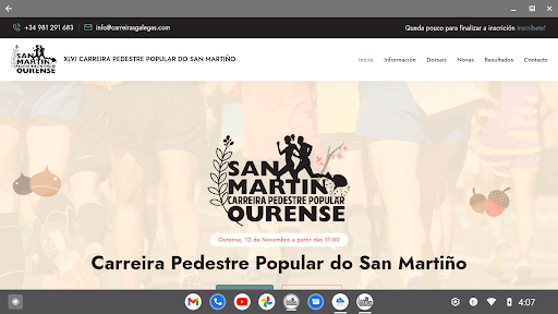 Carreira Pedestre San Martiño Screen 3