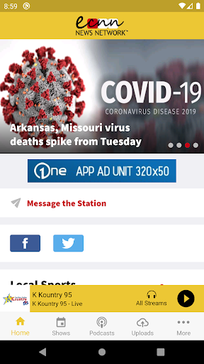Android application ECNN News screenshort