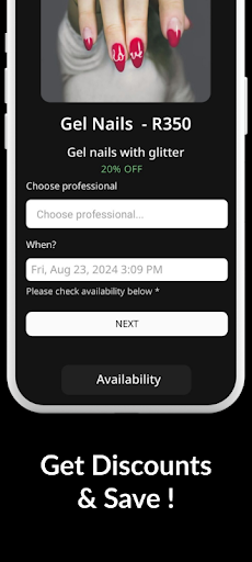 Hairline-Salon booking App Screen 3