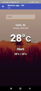 Weather app - VM