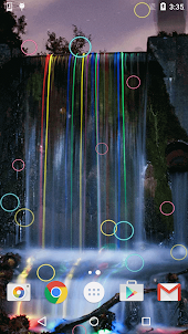 Neon Waterfalls Live Wallpaper