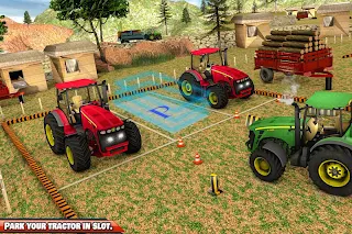 Offroad 3D Tractor Parking Gam - Screenshot 2