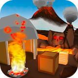 Volcano Island Survival 3D icon