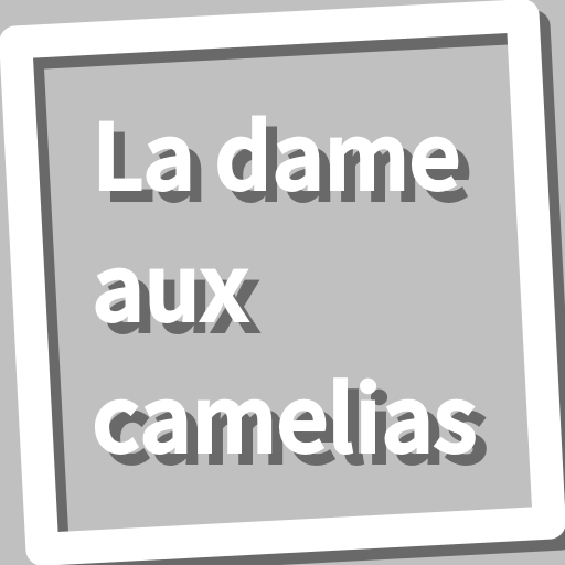 Book, La dame aux camelias logo