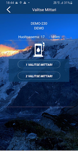 Android application Yritys tankkaus screenshort