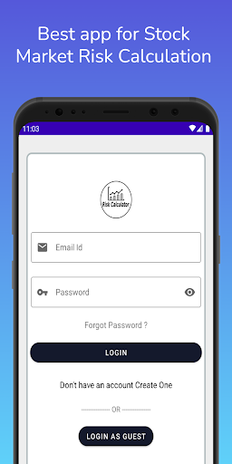 Android application Risk Calculator screenshort