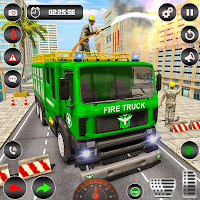 Emergency Fire Truck Army Rescue Driving Simulator