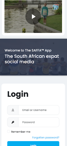 Android application The SAFFA App™ screenshort