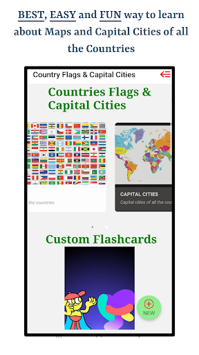 Android application Country Flags and Capitals screenshort