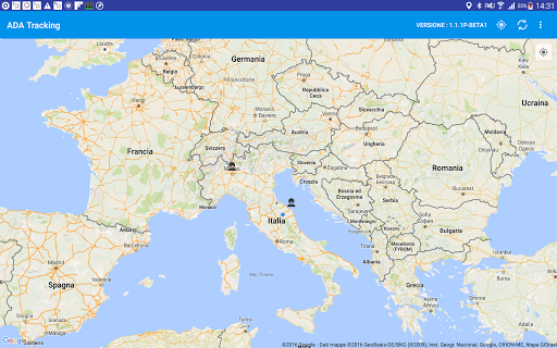 Android application ADA Tracking screenshort