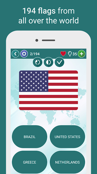 Quiz Geográfico: banderas, mapas y escudos 1.5.61 APK + Мод (Unlimited money) за Android