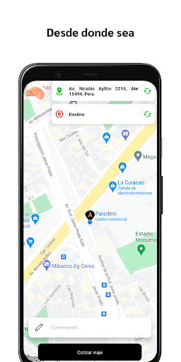Android application Taksi Subasta screenshort