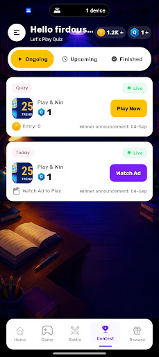 Quizys: Play Quiz Games & Earn screenshot 1