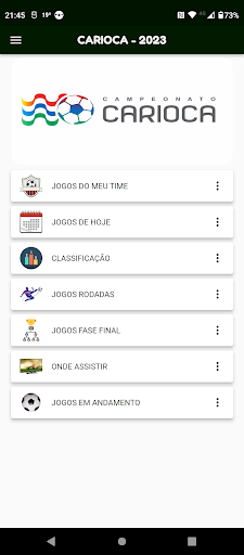 Android application Campeonato Carioca screenshort