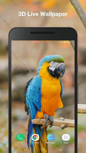 Android application 3d Birds Live Wallpaper screenshort