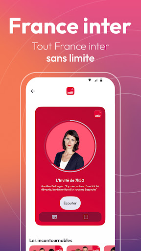 Screenshot of Radio France : radios, podcast
