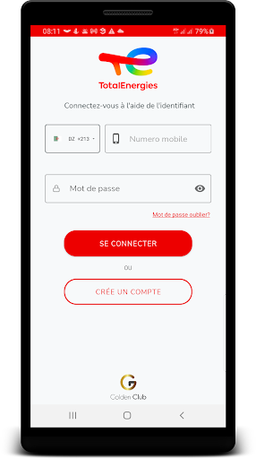 Android application Golden Club Algerie screenshort