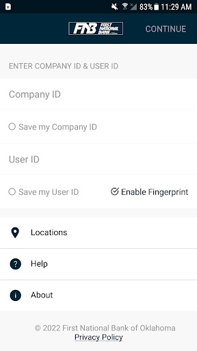 Android application FNB OK BUS MOBILE screenshort