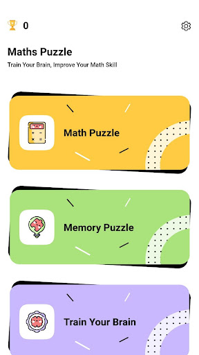Android application Puzzle Matematika screenshort
