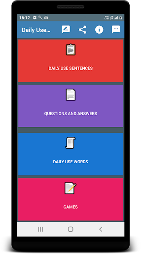 Android application Daily English Sentences Odia screenshort