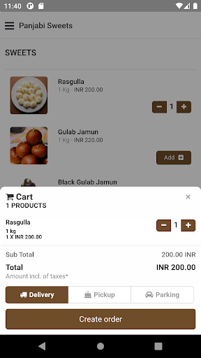 Panjabi Sweets Screen 3