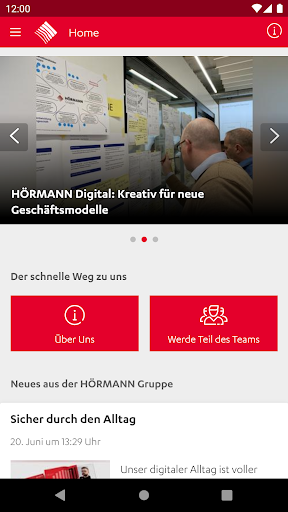 Android application MyHÖRMANN screenshort