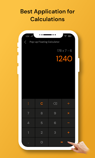 Pop-up Floating Calculator Screen 3
