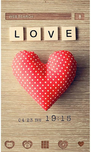 Android application Simple Wallpaper-Love Heart- screenshort