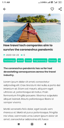 Classic Flutter News Screen 3