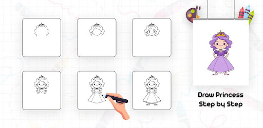 Draw Princess Step by Step Android App