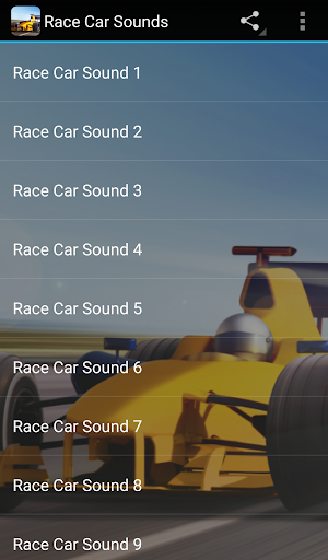 Race Car Sounds Screen 3