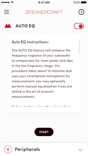 Android application SPEAKERCRAFT Sub Station screenshort