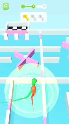 3 Keys Maze Run 3D io - Screenshot 1