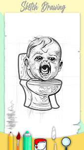 Toilet Monster : Coloring Book