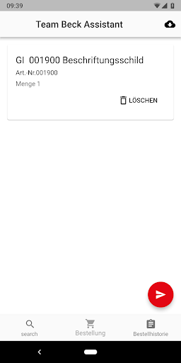 Team Elektro Beck App Screen 2