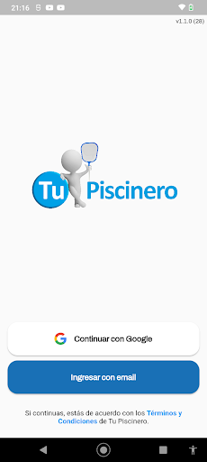 Android application Tu Piscinero screenshort