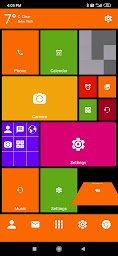 Win 10 metro launcher theme 2021 - home screen