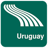 Uruguay Map offline icon