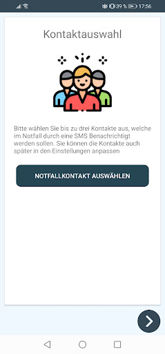 Hera - Notfall SMS App Screen 3