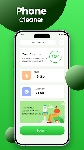 Android application Phone Cleaner - Junk Removal screenshort