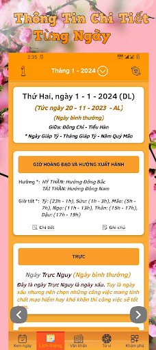 Lịch Vạn Niên 2024 - Lịch Việt Screenshot 3 - AppWisp.com