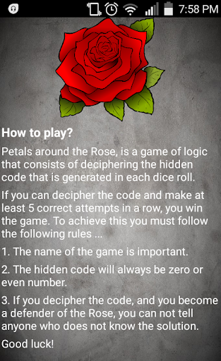 Petals around the Rose Screen 3