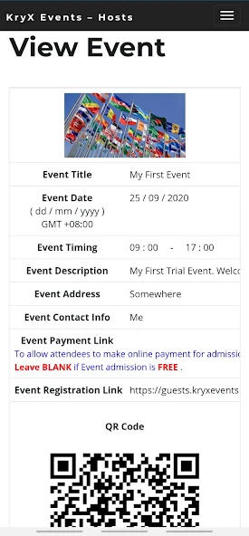 KryX Events Registration Monitor Shots 3