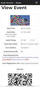 KryX Events Registration